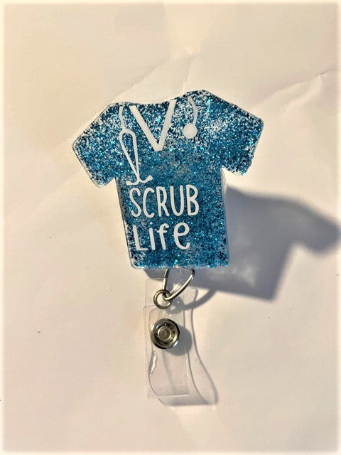Scrub Life Blue Scrub Badge